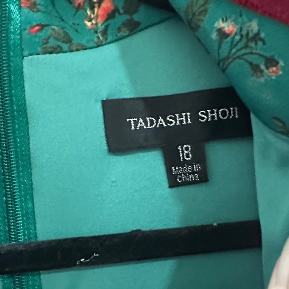 Tadashi Shoji Green Floral Dress - Picture 6 of 7